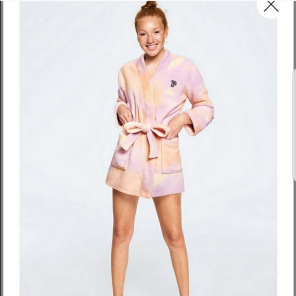 Victoria's Secret Other - Victoria's Secret Purple Peach Robe Sz M/L